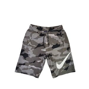 Nike Camo Swoosh Sweat Shorts Men's Size Small Gym Athletic Casual